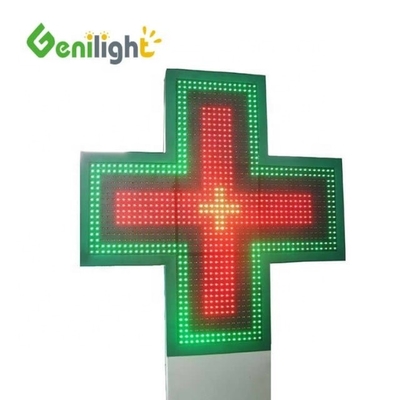 3D Animação LED Display atraente Farmácia LED Cross Display com 1280 / 2560 pontos