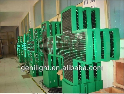 3D Animação LED Display atraente Farmácia LED Cross Display com 1280 / 2560 pontos