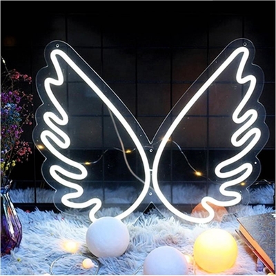 45*34cm Angel Wing Neon Signs para Decoração de Parede no Quarto das Meninas Quarto das Crianças Energia do Casamento