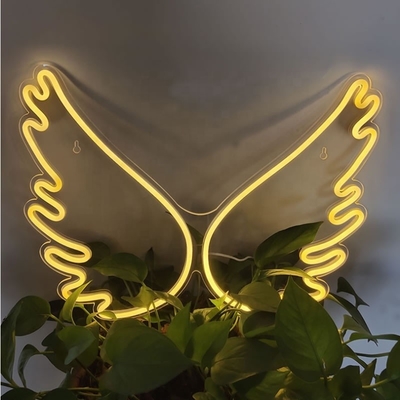 45*34cm Angel Wing Neon Signs para Decoração de Parede no Quarto das Meninas Quarto das Crianças Energia do Casamento
