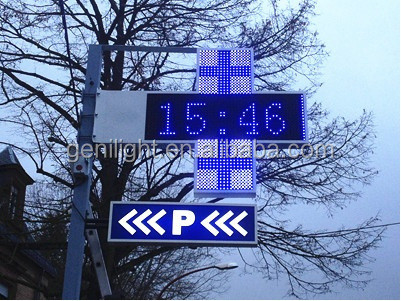 OUTDOOR RF/WIFI/Remote Control LED Farmácia Cross Display Fácil instalação e operação