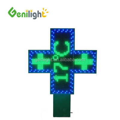 OUTDOOR RF/WIFI/Remote Control LED Farmácia Cross Display Fácil instalação e operação