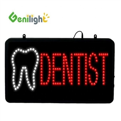 Genilight Dentista Personalizado Animação LED sinal de neon com logotipo do dente alta relação de contraste