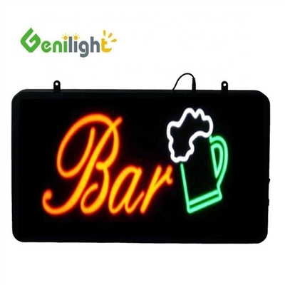 Neon BAR Sign para bares e pubs Rectangular Forma 0 Consumo de energia Logotipo de taça de cerveja