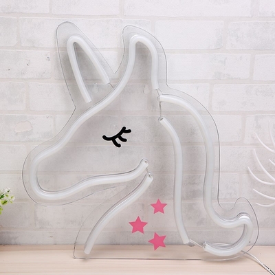 Consumo de energia 1 Iluminação de neon de unicórnio sinal LED perfeito para amantes de animais e gamers