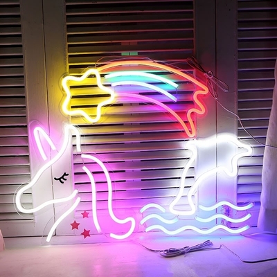 Consumo de energia 1 Iluminação de neon de unicórnio sinal LED perfeito para amantes de animais e gamers