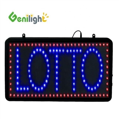 Original Genilight Indoor 56*33cm Super Brilho Custom LED LOTTO Open Display LED Sign