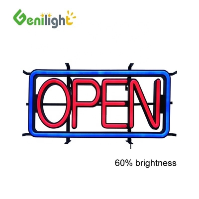 100000h Esperança de vida útil de luz LED Neon Open Sign para necessidades de publicidade interna / externa