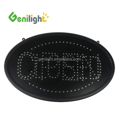 Alto brilho Custom 58 * 36cm LED sinal aberto / fechado com material superbrilhante