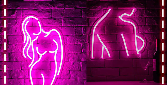 Sexy Lady Neon Sign para o quarto Homem Cave Bar Store Casa Festa Arte Decoração Consumo de energia 1