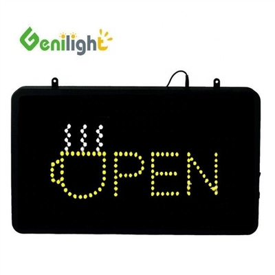 Sinal de neon LED de alta resolução para negócios de autoatendimento Iluminado Copo de café aberto
