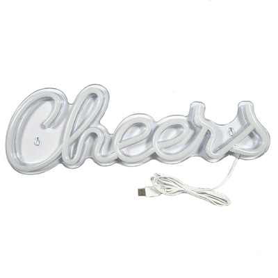 Parabéns LED Light Up Sign Decoração de parede para meninas Preppy Decoração de quarto Neon Sign