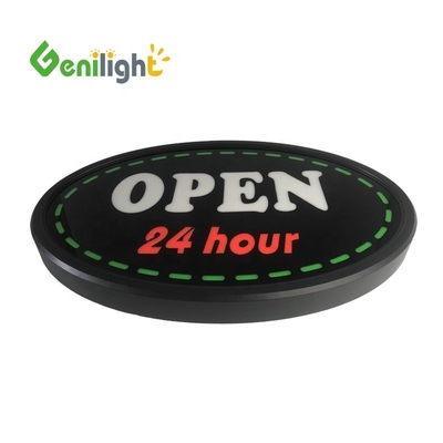 Tela sensível ao toque personalizada de resina epoxi LED neon sinal aberto para negócios de loja