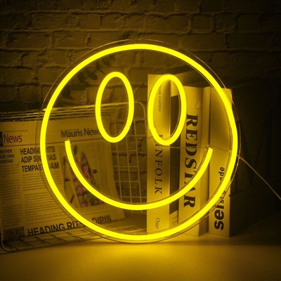 5V Voltage LED Smiley Face Sign Decoração de parede personalizada para meninas Preppy Decoração de quarto