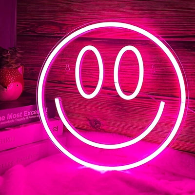 5V Voltage LED Smiley Face Sign Decoração de parede personalizada para meninas Preppy Decoração de quarto