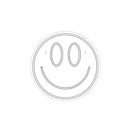 5V Voltage LED Smiley Face Sign Decoração de parede personalizada para meninas Preppy Decoração de quarto