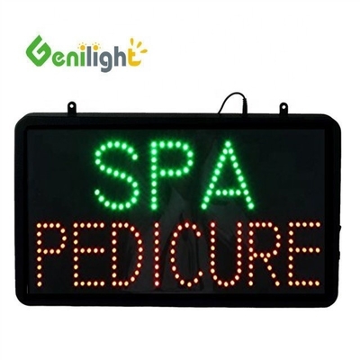 ABS Open-Mold Custom Indoor Animation Led Open Sign para Salão de beleza/Waxing/Spa/Nails Store