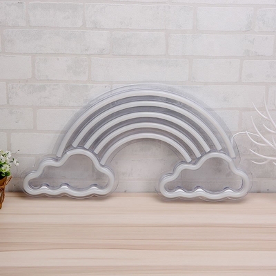 Luz de arco-íris de neon LED Decoração de parede Art Sign para casa quarto salão escritório 5V Voltagem