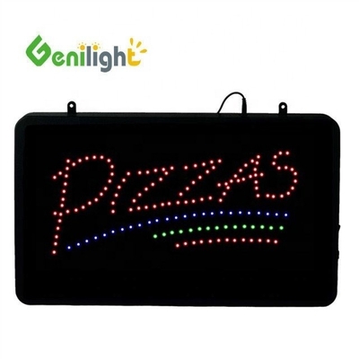 Função de relação de contraste SDK LED aberta Janela de pizzaria pendurada Sinais de negócios Cores piscantes