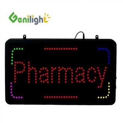 Genilight Indoor LED Farmácia sinais abertos com 56 * 33 polegadas painel