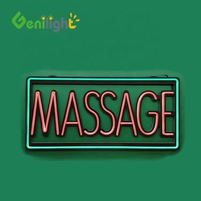 12V Voltagem de Entrada Genilight ABS Facial Sign Neon Silicone Sign 48 * 25cm para material ABS