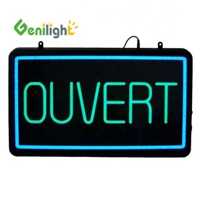 Tabuleiro de sinalização LED de néon animado com controle remoto Forma oval 56*33 cm Dimensão do ecrã