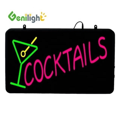 TAG DE NEON LED DE LIQUOR DE Alta Densidade de Pixéis para Lojas DC12V Outframe ABS Open-Mold