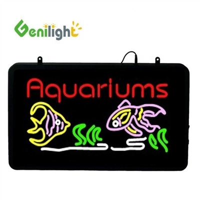 Genilight 56 * 33 cm LED Aquário Luz Neon sinais para aquário mantém alta resolução