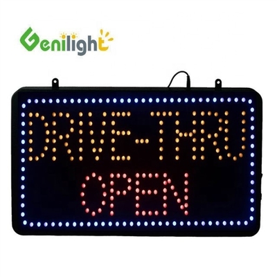 Genilight Indoor 56*33cm LED de alta luminosidade e baixa tensão sinal aberto com função RGB