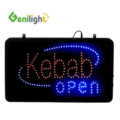 Genilight Indoor 56*33cm Publicidade Kebab LED Letras Sinais com ABS Open-Mold Outframe