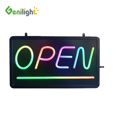 Window Hanging Led Neon Open Sign com brilho personalizável e função SDK