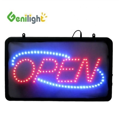 Window Hanging Led Neon Open Sign com brilho personalizável e função SDK