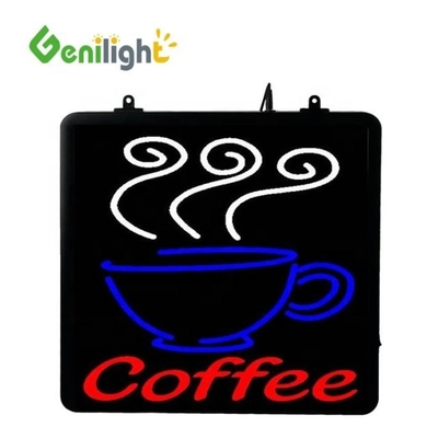 Sinalização de neon de LED de taça de café com opções de personalização