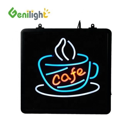 Sinalização de neon de LED de taça de café com opções de personalização