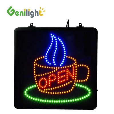 Sinalização de neon de LED de taça de café com opções de personalização