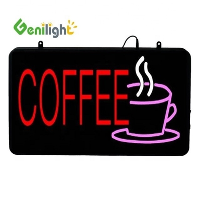 Sinalização de neon de LED de taça de café com opções de personalização