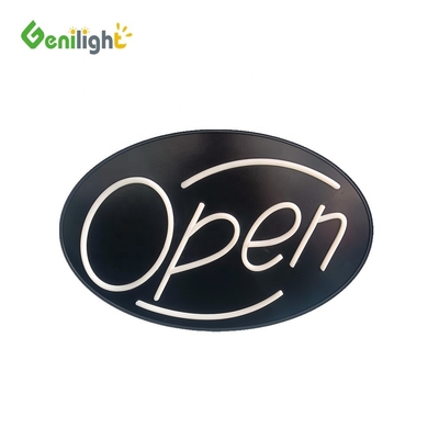 Colorido Genilight Open Sign Neon LED Negócios Animação de Animação Publicidade Displays Painel 56 * 33cm