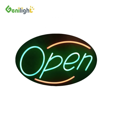 Colorido Genilight Open Sign Neon LED Negócios Animação de Animação Publicidade Displays Painel 56 * 33cm
