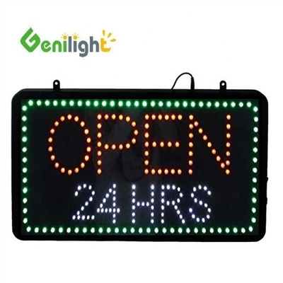 Função de exibição de animação LED personalizado iluminado com sinal de neon da hora