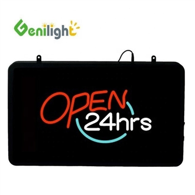 Função de exibição de animação LED personalizado iluminado com sinal de neon da hora