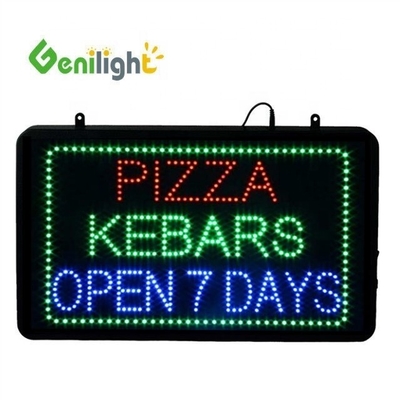 Genilight Indoor 22*13inch DC12V Kebab Led Open Light Sign com Design Super Popular