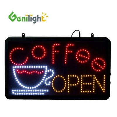 Colorido painel de exibição de LED de painel acrílico de 12v para café