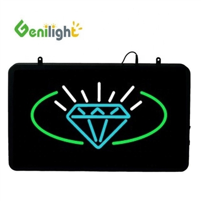 Genilight Indoor 56 * 33cm LED sinais para loja brilho e jóias em diferentes modos