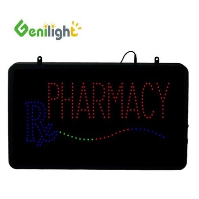 5mm LED brilhante touch screen flashing farmácia porta pendurada quadro de sinalização para farmácia