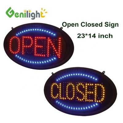 Banner de sinalização aberta interior com luzes LED 1,5 kg 30000 horas de vida útil Design pendurado