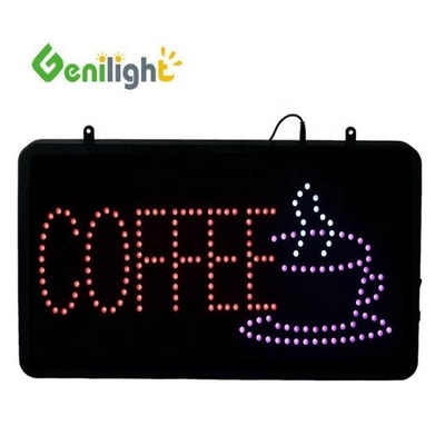 Alto brilho Genilight Interior 22 * 13 polegadas brilhante piscar BoBa luz de chá LED sinal de néon com logotipo de taça