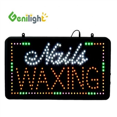 Atraente publicidade LED unhas Spa sinal com número de telefone Genilight interior 22 * 13 polegadas