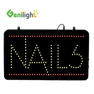 Atraente publicidade LED unhas Spa sinal com número de telefone Genilight interior 22 * 13 polegadas