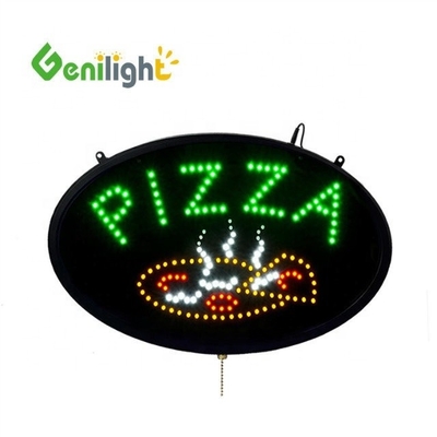 3 Tipos de mudança de funções LED Pizza iluminado sinal de néon comercial fabricante de cartaz elétrico