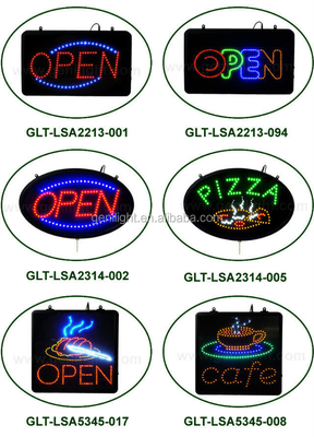 3 Tipos de mudança de funções LED Pizza iluminado sinal de néon comercial fabricante de cartaz elétrico